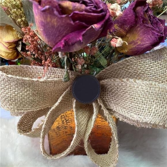 6 Inch Wide 27 Yards Burlap Ribbon, Natural Jute Fabric Ribbon, Crafts - Picture 2 of 8